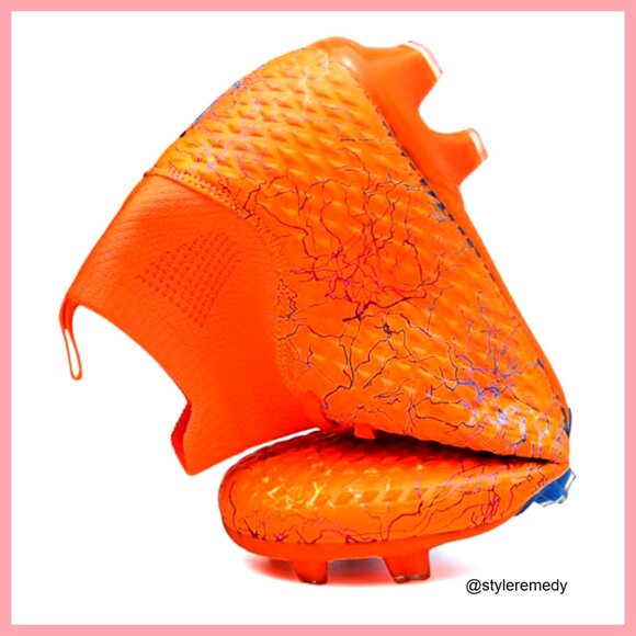 High-Top Soccer Cleats with Spikes, Breathable Athletic Shoes main image 2